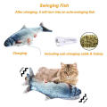 Electric Cat Toy Realistic Plush Simulation Electric Cat Toy Doll Fish Funny Interactive Pets Chew Bite Supplies for Cat